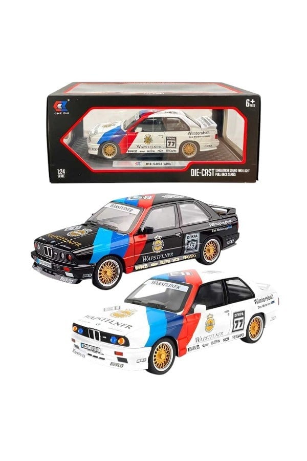 CHE ZHI MODEL ARABA CZ185B BMW E30 M ŞERİT DİE CAST METAL AÇILIR KAPI 1:24 6+