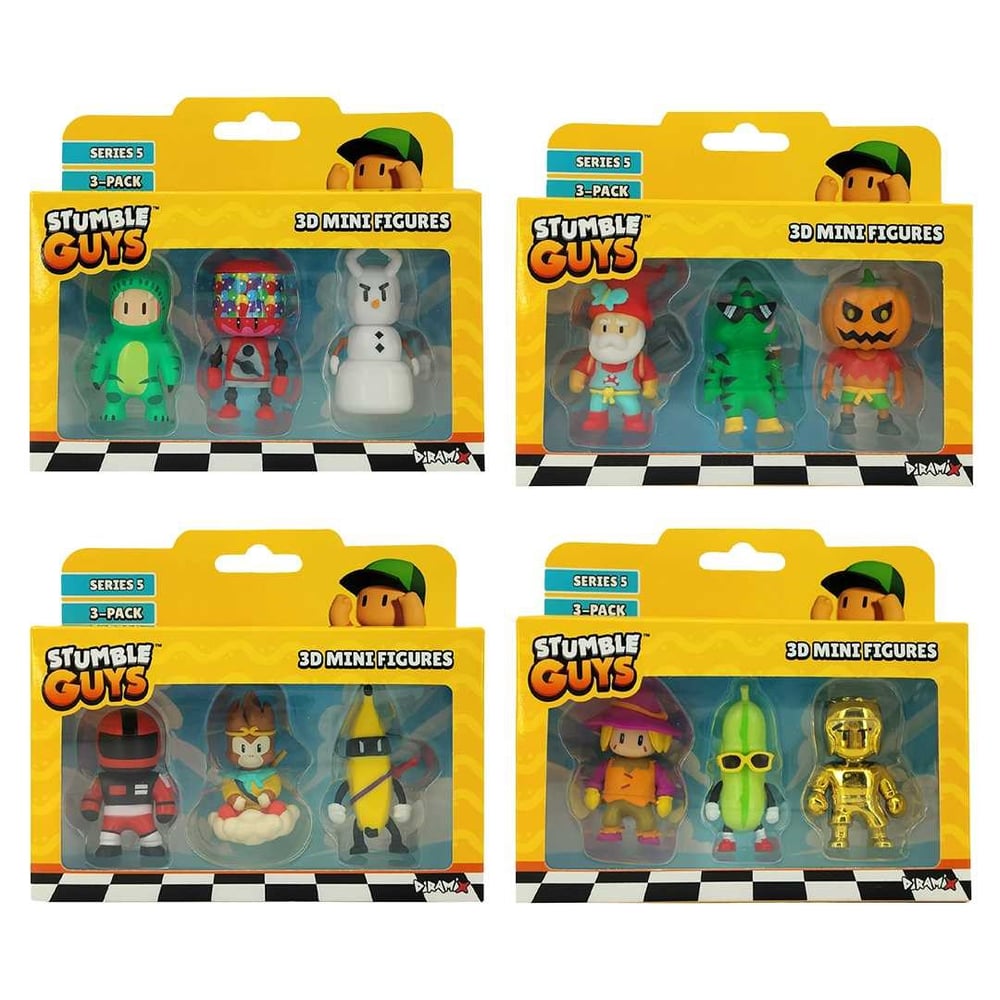 DİRAMİX STUMBLE GUYS S5 SAS2590072 3D MİNİ KOLEKSİYON FİGÜR 3 LÜ KARTELA ** 1 Adet Fiyatıdır**