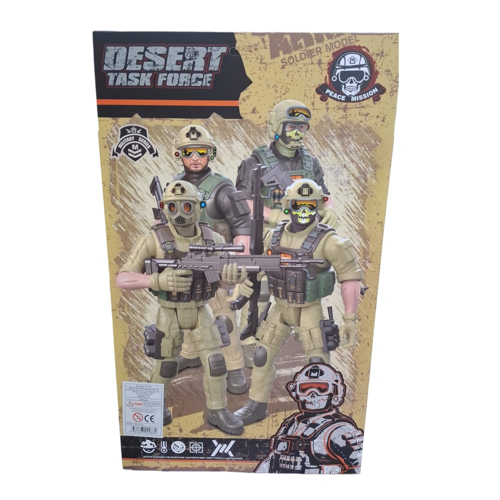GALTOYS ASKER SETİ 8910-F4 SCALE MODEL 1:6 KUTULU 3+