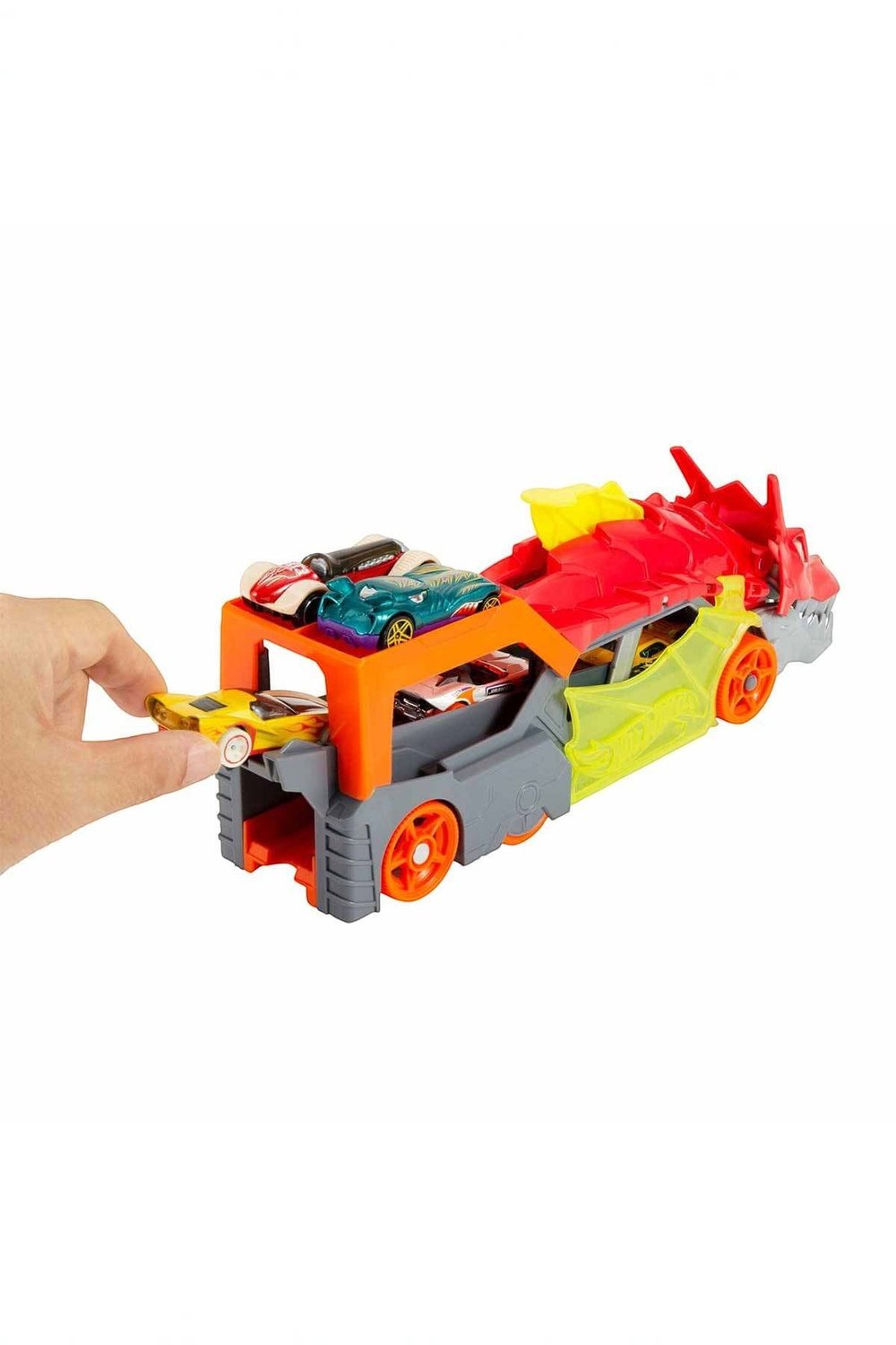 HOT WHEELS GTK42 EJDERHA FIRLATICI VE TAŞIYICI 3+