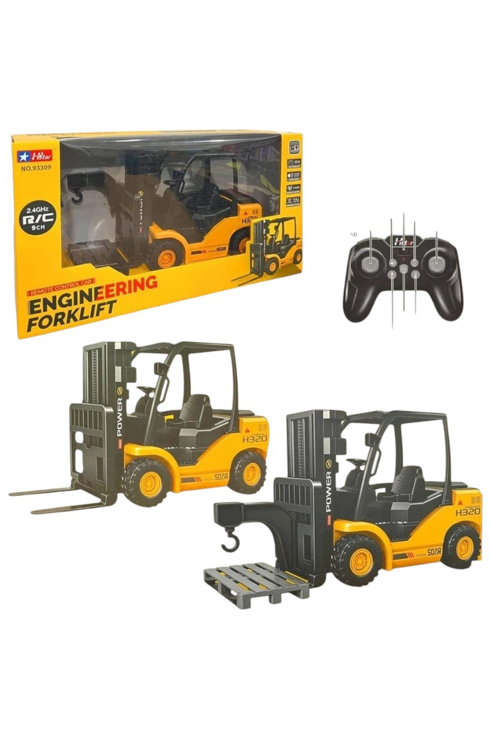 HSTAR KUMANDALI İŞ MAKİNESİ FORKLİFT 93309 9CH R/C F/F 2.4GHZ 1:12 SESLİ ŞARJLI 6+