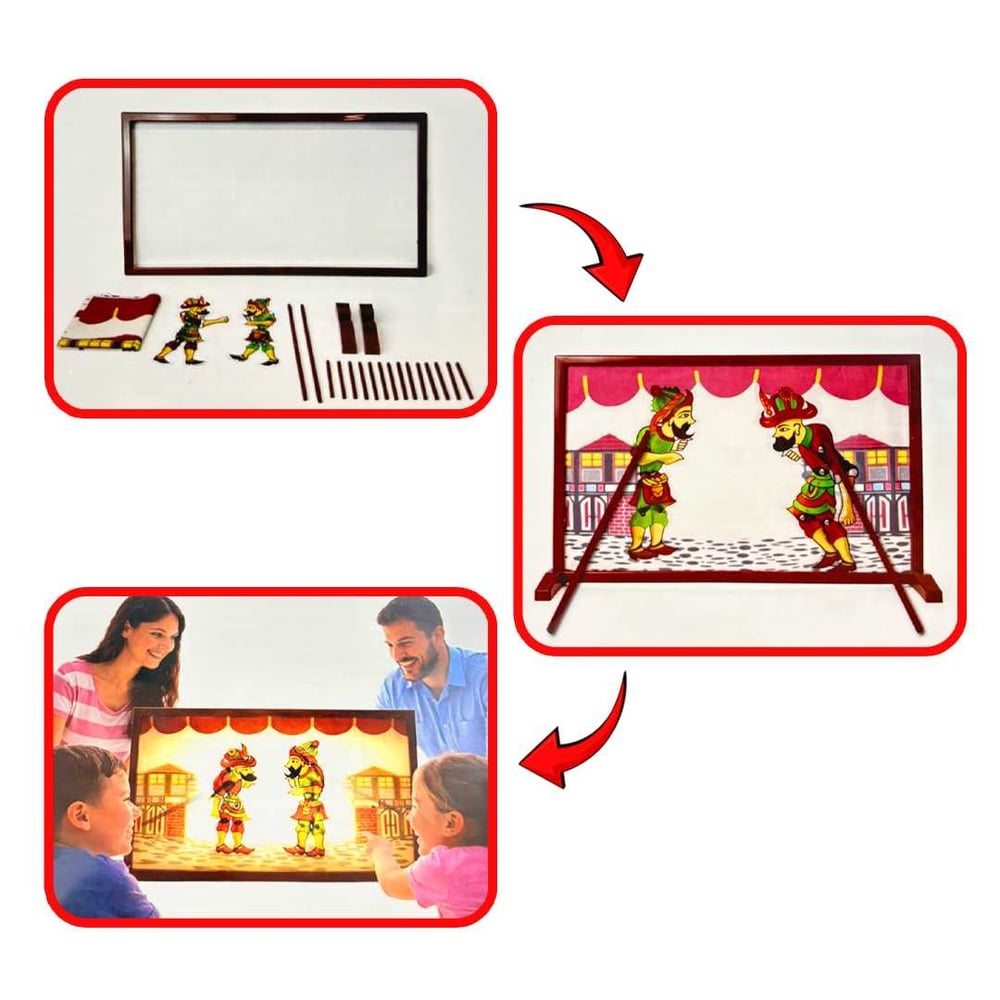 KUMTOYS KM5305 HACİVAT KARAGÖZ SAHNELİ 6+