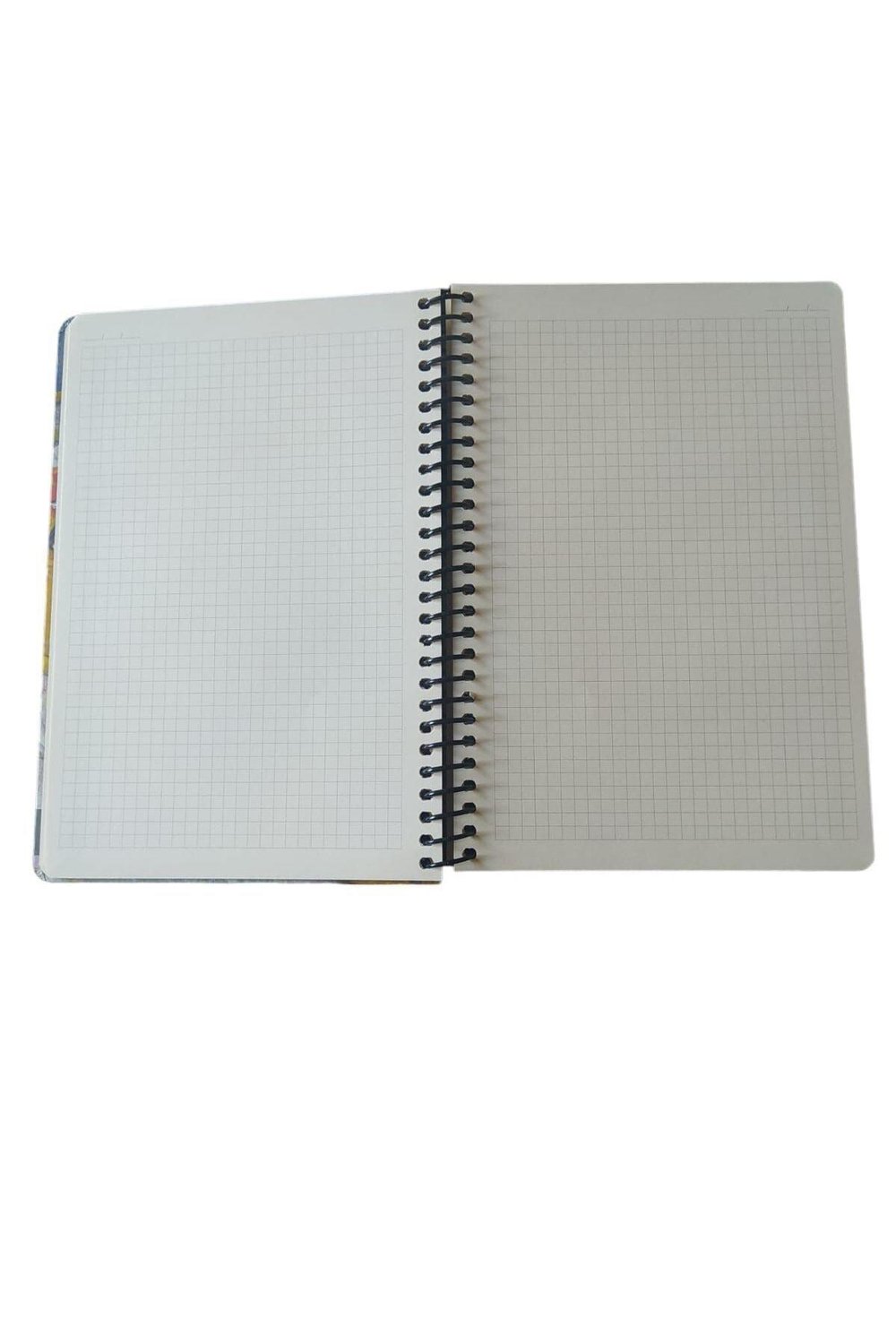 Papirüs Tuval 16X23cm Spiralli Sert Kapak 100 Yaprak Kareli Defter