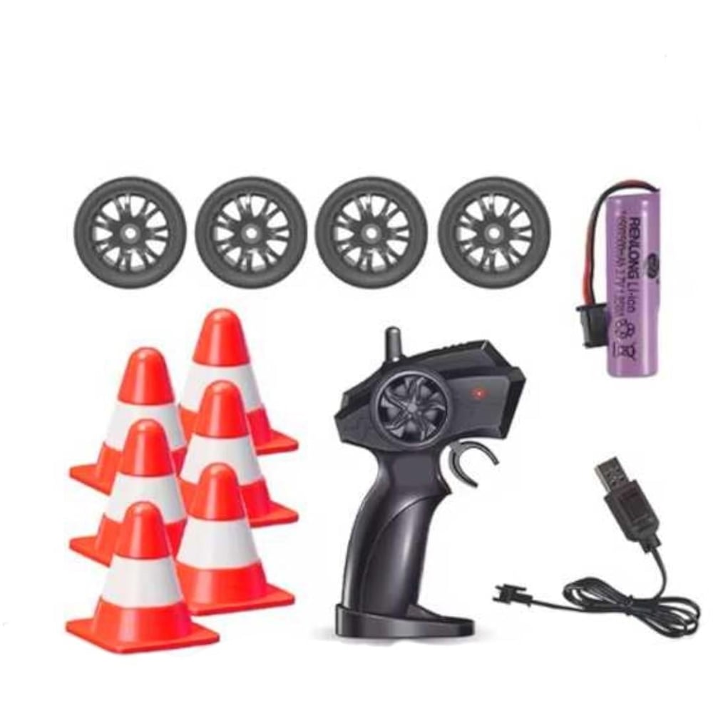 PASİFİK KUMANDALI DODGE CHALLENGER DRİFT ARABA 93217 4WD R/C 2.4GHZ USB IŞIKLI 6+