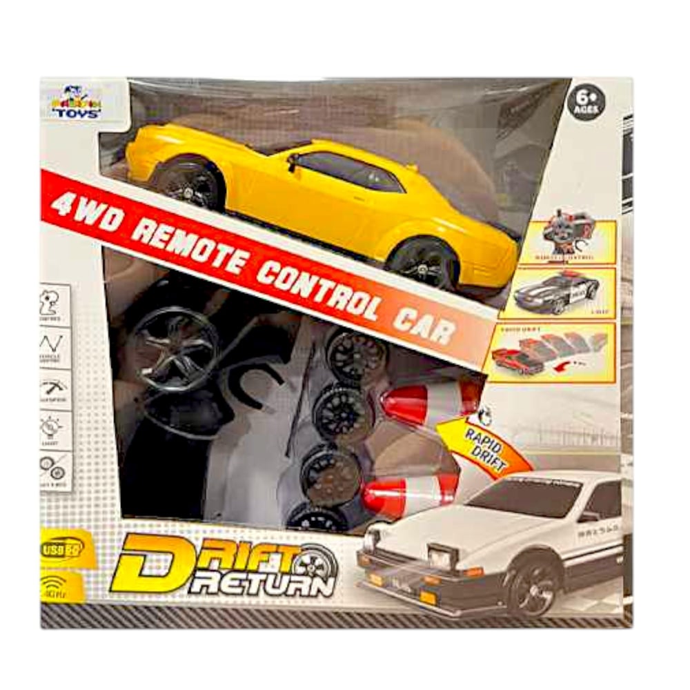 PASİFİK KUMANDALI DODGE CHALLENGER DRİFT ARABA 93217 4WD R/C 2.4GHZ USB IŞIKLI 6+