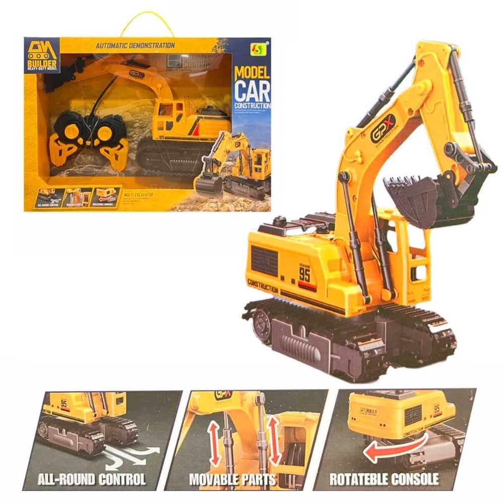 PASİFİK KUMANDALI EXCAVATOR 955-202 HEAVY DUTY MODEL R/C 8 CHANNELS PİLLİ 3+
