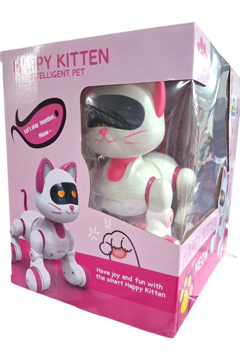 PASİFİK KUMANDALI ROBOT KEDİ 6602 İNTERAKTİF HAPPY KİTTEN HAREKETLİ SESLİ IŞIKLI ŞARJLI 3+