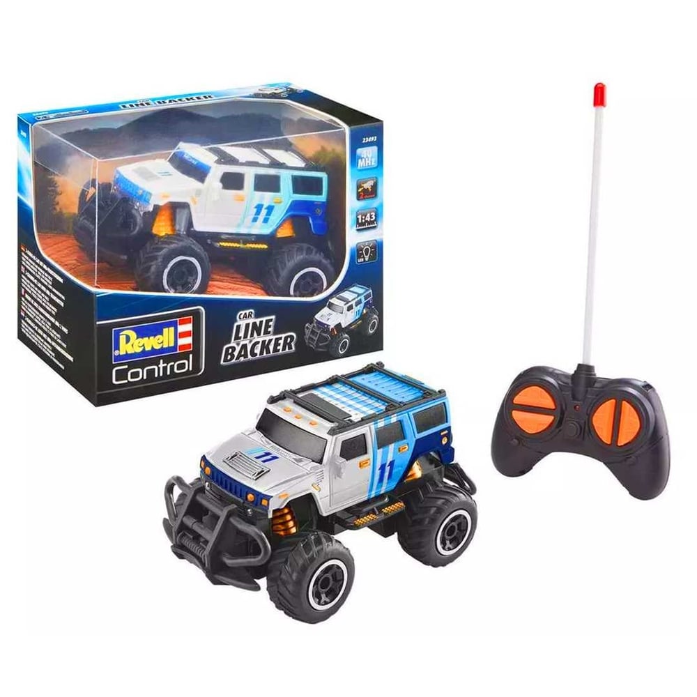 REVELL CONTROL KUMANDALI ARABA 23493 LİNE BACKER 2 CHANNEL 27MHZ 1:43 IŞIKLI 6+