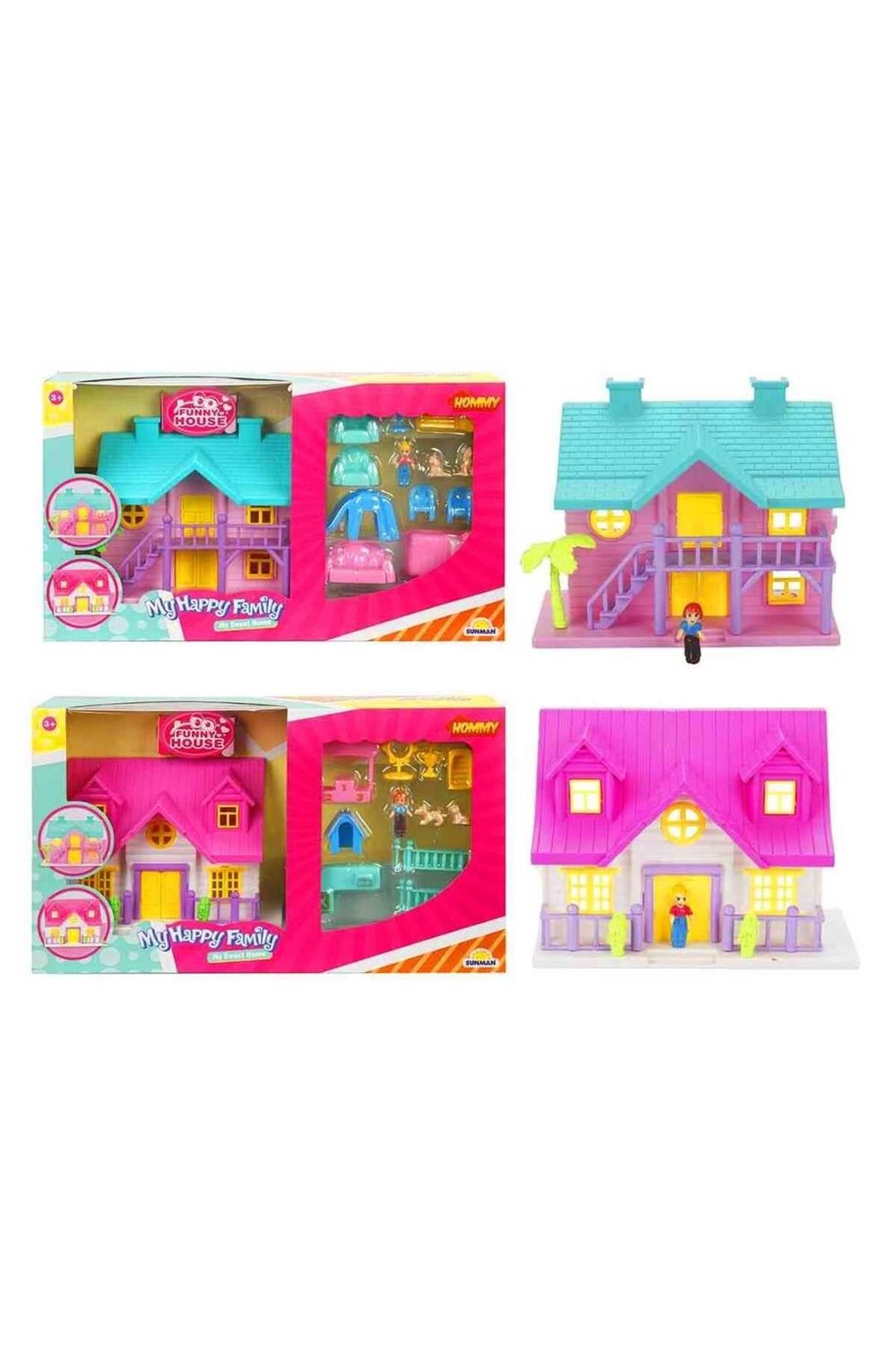SEÇTİM ALDIM HOMMY KDL39-50 MY HAPPY FAMİLY VİLLA SET 13-14 PCS ORTA BOY 3+