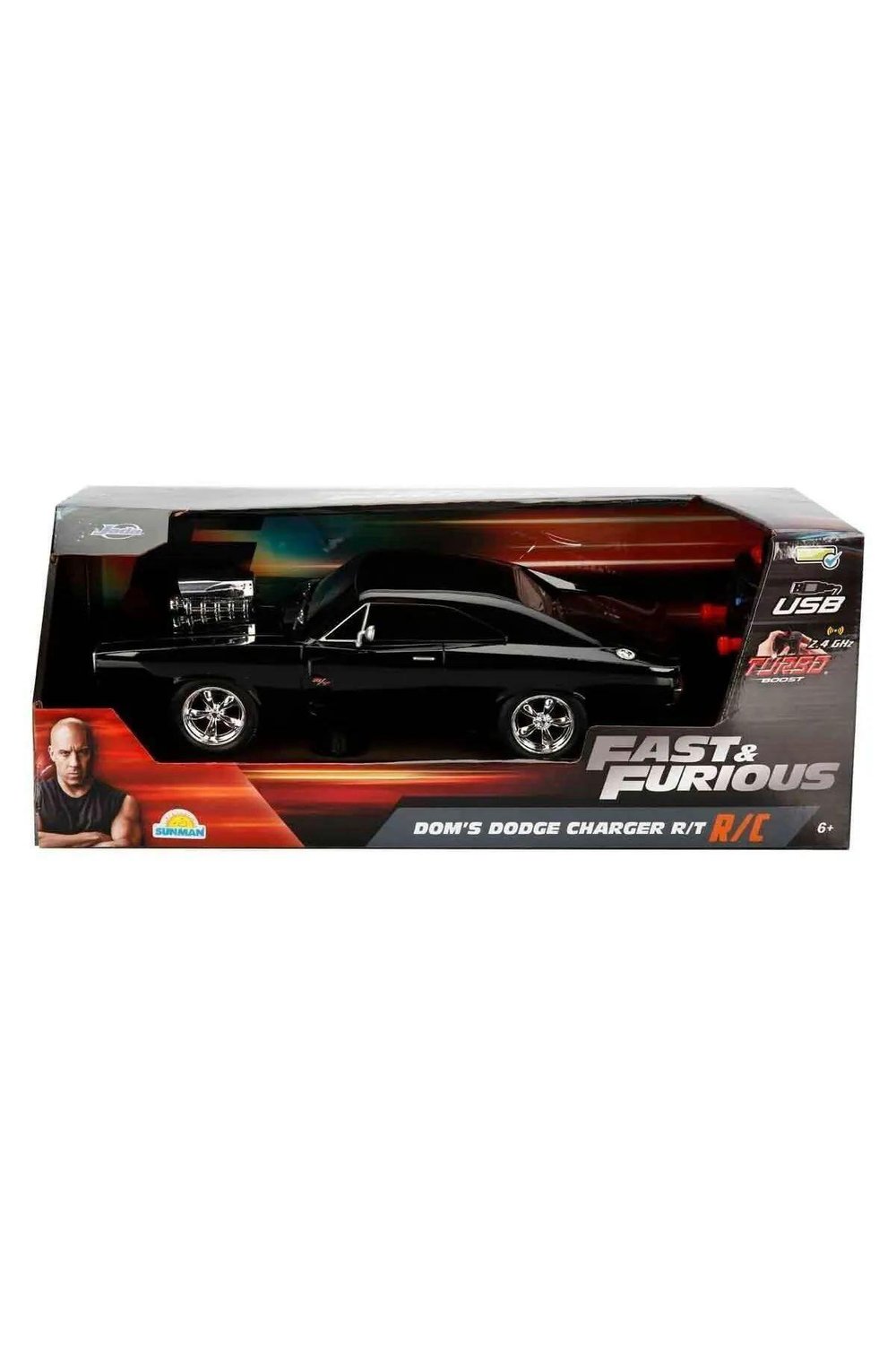 SİMBA JADA FAST FURİOUS DOMS DODGE CHARGER 6004-97584 KUMANDALI 2.4GHZ R/C F/F 1:16 USB 6+
