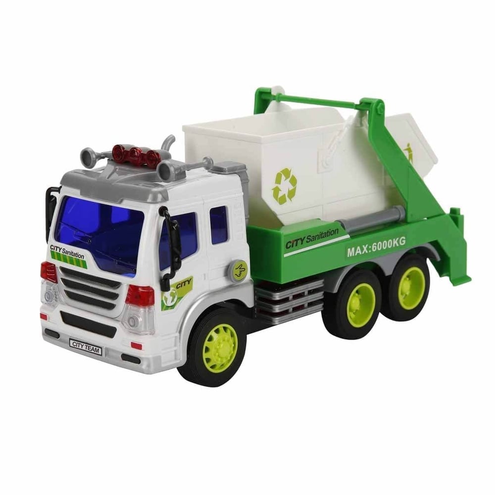 SUNMAN COOL MACHİNES WY307S GERİ DÖNÜŞÜM KAMYONLARI GARBAGE TRUCK SESLİ IŞIKLI 1:16 