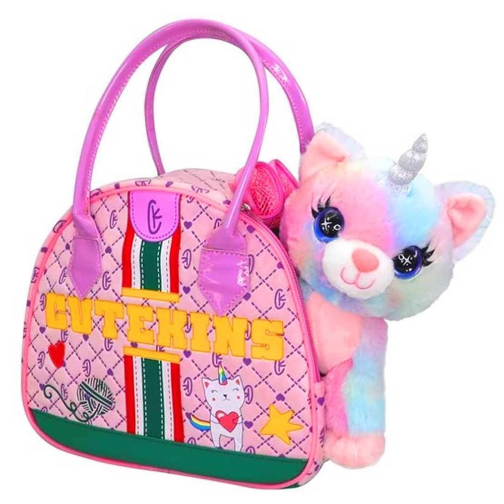 SUNMAN CUTE KİNS 35045 PELÜŞ KEDİ CATİCORN POSH TAŞIMA ÇANTALI 2+