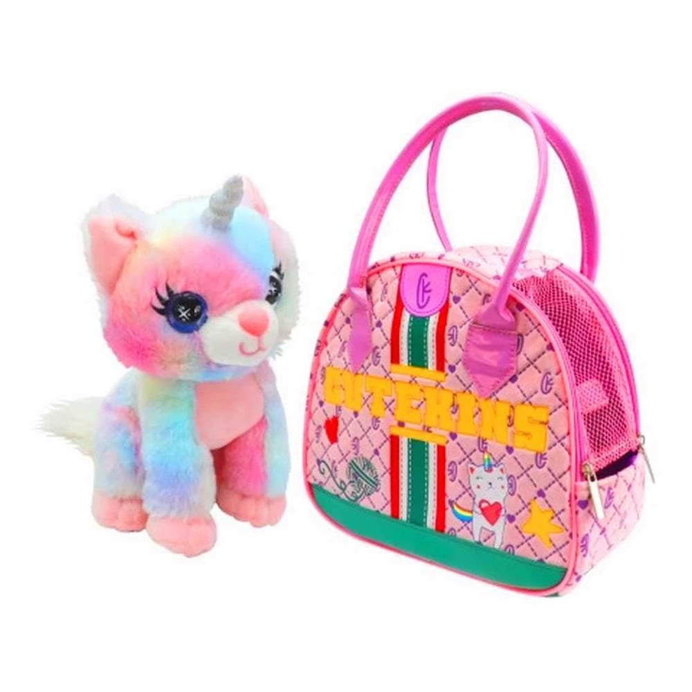 SUNMAN CUTE KİNS 35045 PELÜŞ KEDİ CATİCORN POSH TAŞIMA ÇANTALI 2+
