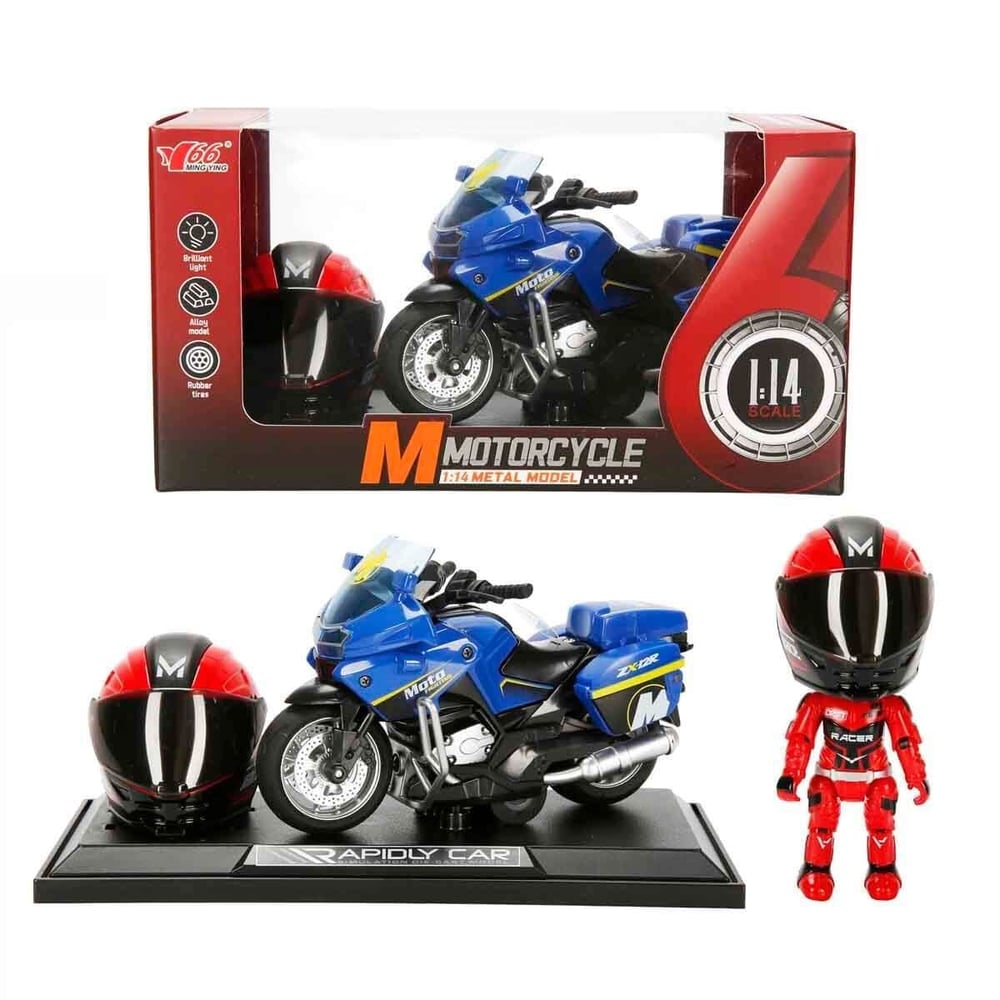 SUNMAN MOTORCYCLE MY66-M1217K MOTOSİKLET BMW KASKLI FİGÜR SESLİ IŞIKLI 1:14 ** 1 ADET FİYATIDIR **