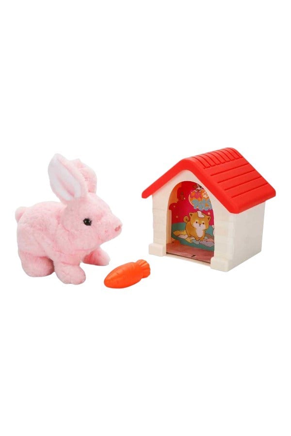 SUNMAN PUFFY FRİENDS MC-1003 SEVİMLİ PELÜŞ TAVŞAN KULUBELİ HAREKETLİ SESLİ 24M+