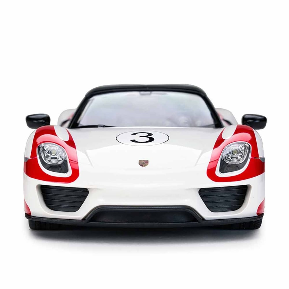 SUNMAN RASTAR 70710 KUMANDALI ARABA PORSCHE 918 SPYDER WEİSSACH F/F R/C 2.4GHZ IŞIKLI 1:14 6+