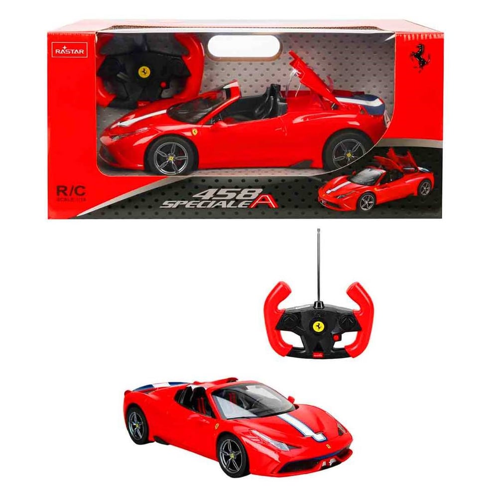 SUNMAN RASTAR 74560 KUMANDALI ARABA FERRARİ 458 SPECİALE F/F R/C 4.8V 27MHZ USB IŞIKLI 1:14 6+