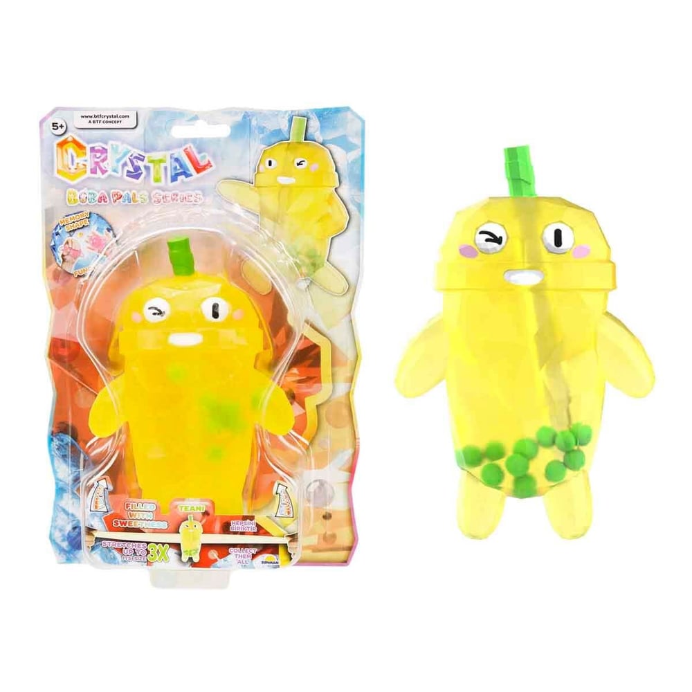 SUNMAN STRETCHY BEST TOY FOREVER 358234 BUBBLE TEA CRYSTAL BOBA PALS SERİ UZAYAN ESNEK FİGÜR 14CM 