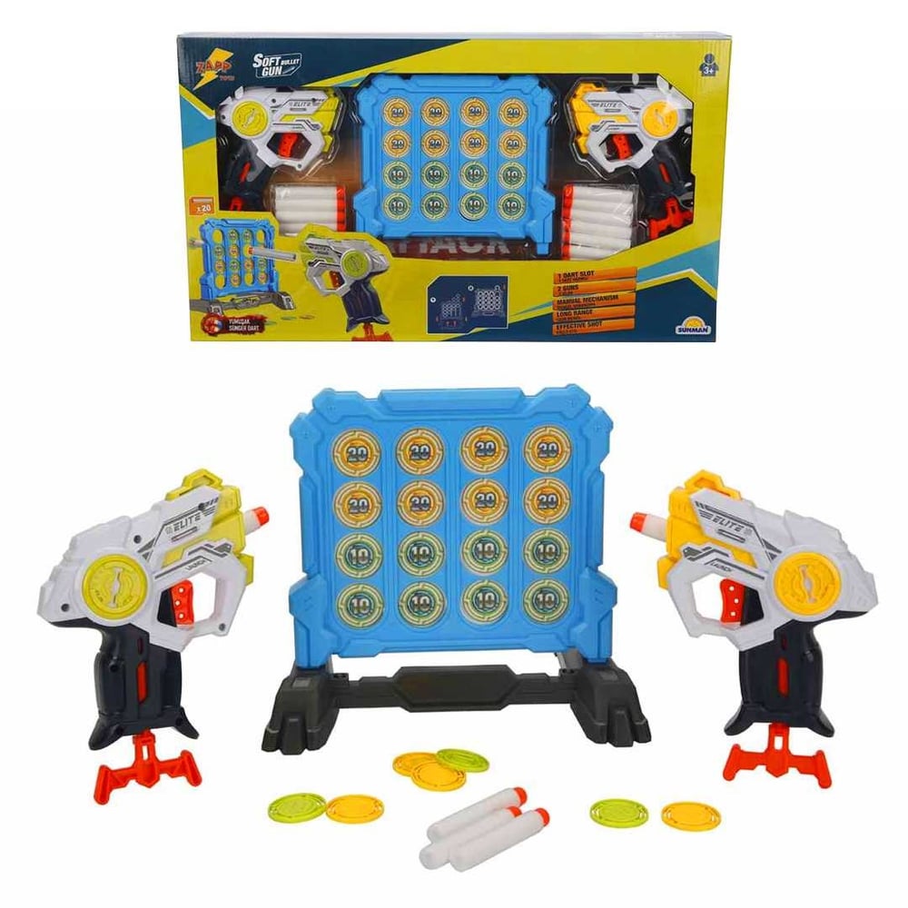 SUNMAN SÜNGER TABANCASI ZAPP 9006B-1 BLASTER SNİPER ELİTE İKİLİ HEDEFLİ 20 MERMİ 3+