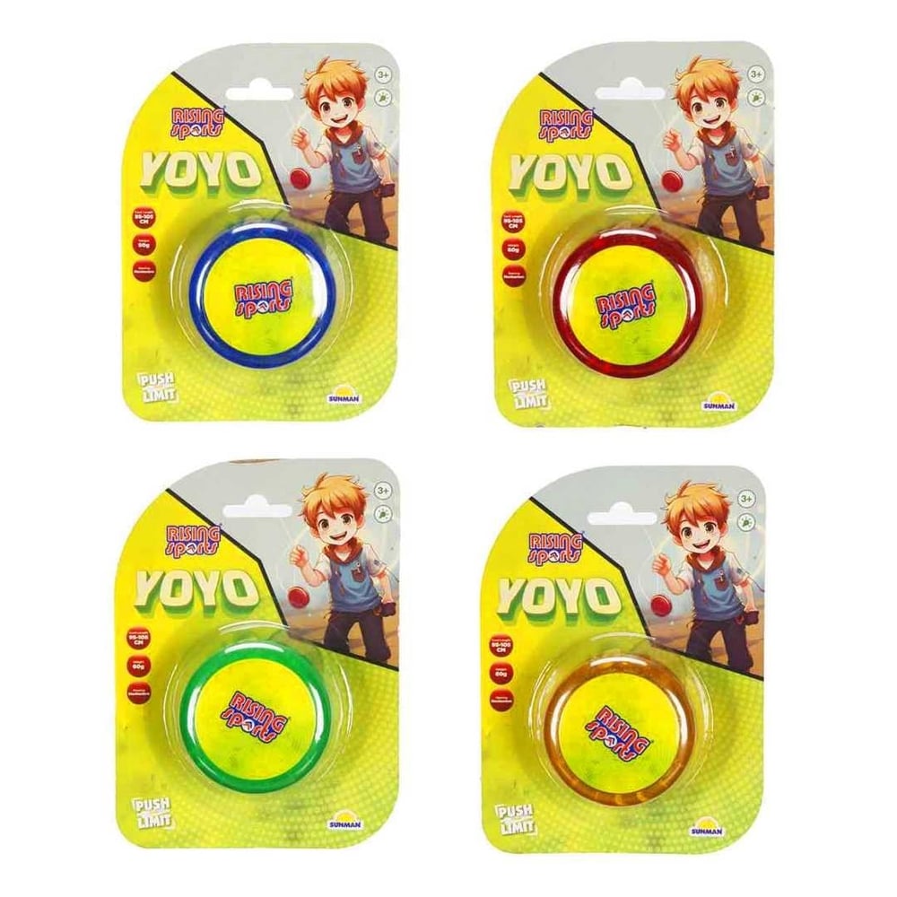 SUNMAN YOYO RİSİNG SPORTS 477 RENKLİ IŞIKLI 6.5 CM KARTELA 3+