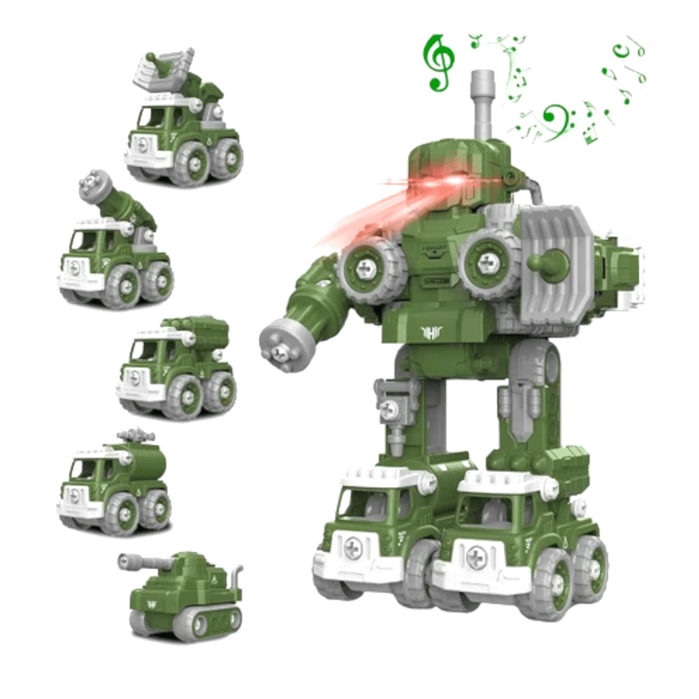 SUNMAN ZAPP LM905-A SÖK TAK AUTOBOTS 5İN1 SESLİ IŞIKLI 133 PARÇA 3+