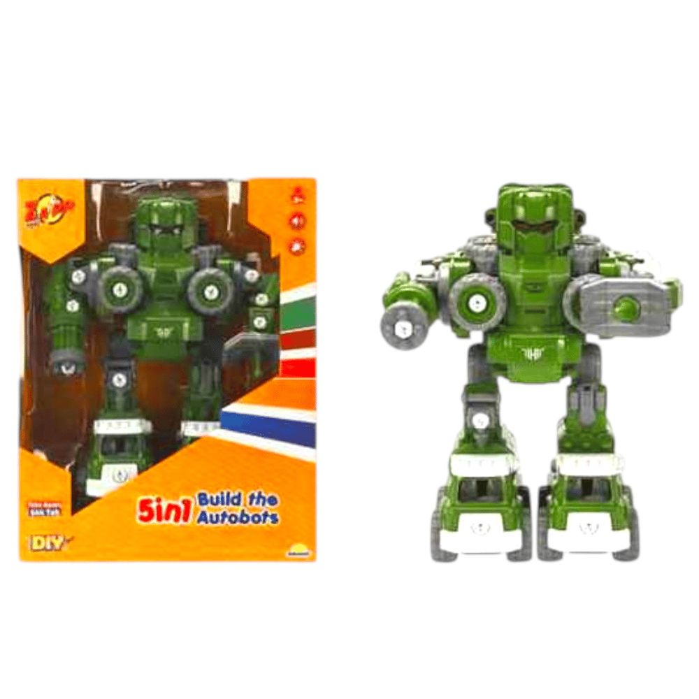 SUNMAN ZAPP LM905-A SÖK TAK AUTOBOTS 5İN1 SESLİ IŞIKLI 133 PARÇA 3+