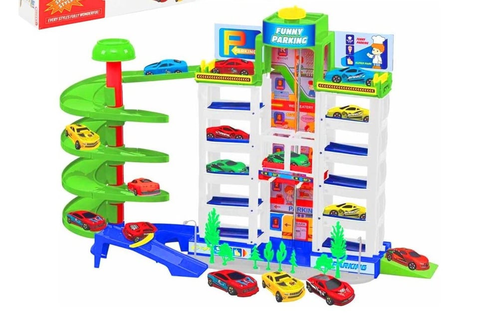TOYSAN PARK TOY-41 ASANSÖRLÜ GARAJ SETİ 3 ARAÇ +3