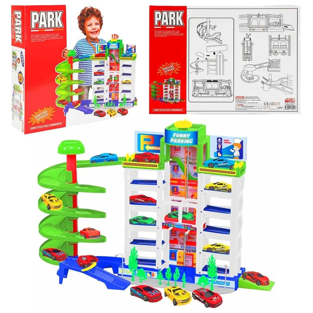 TOYSAN PARK TOY-41 ASANSÖRLÜ GARAJ SETİ 3 ARAÇ +3