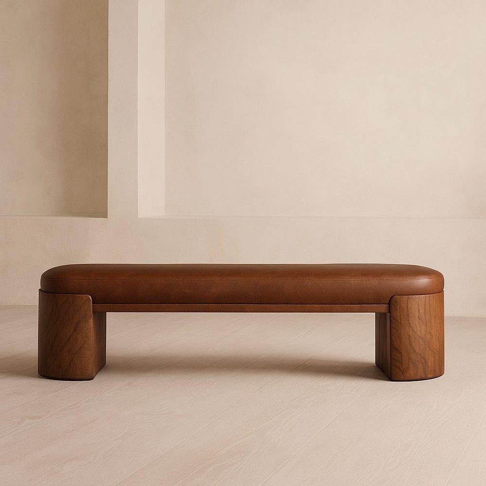 Homıof Nova Eskitme Deri Bench