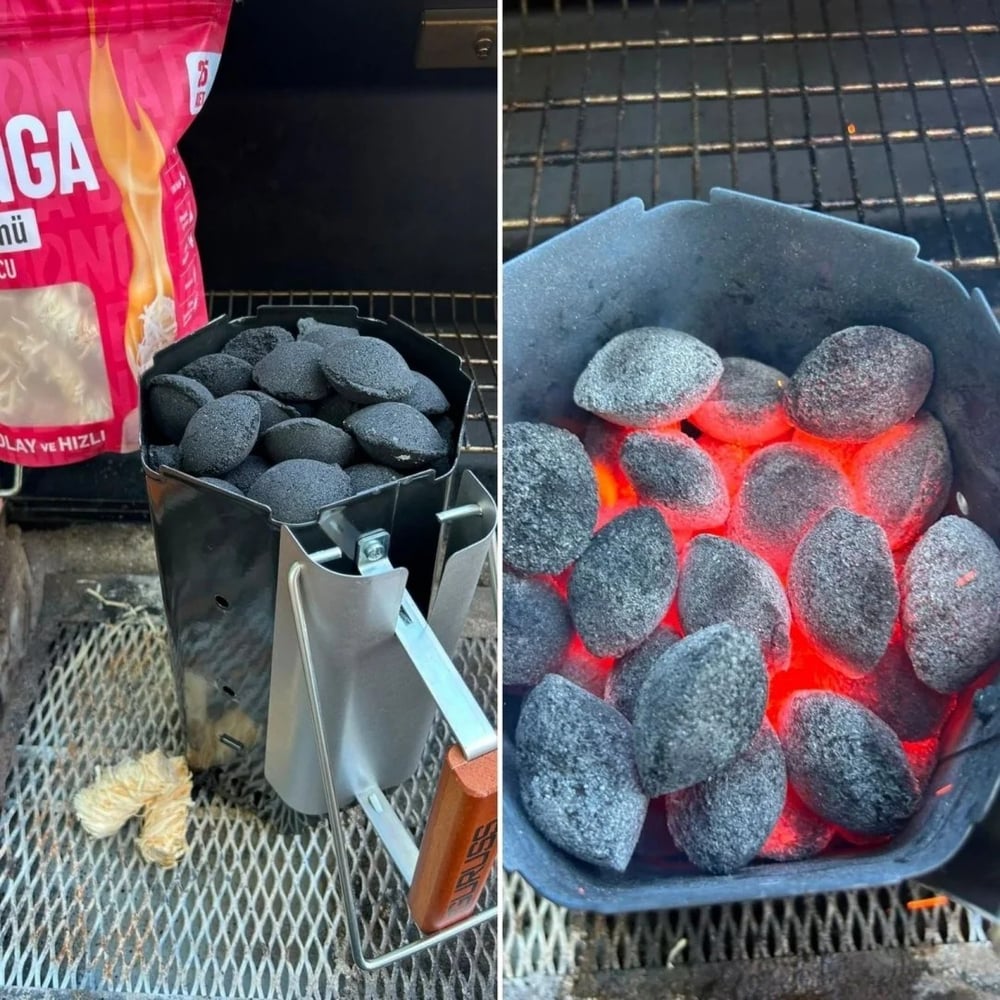 Briket Yumurta Kömür - 4 kg Sıkıştırılmış %100 Doğal Barbekü Mangal Kömürü
