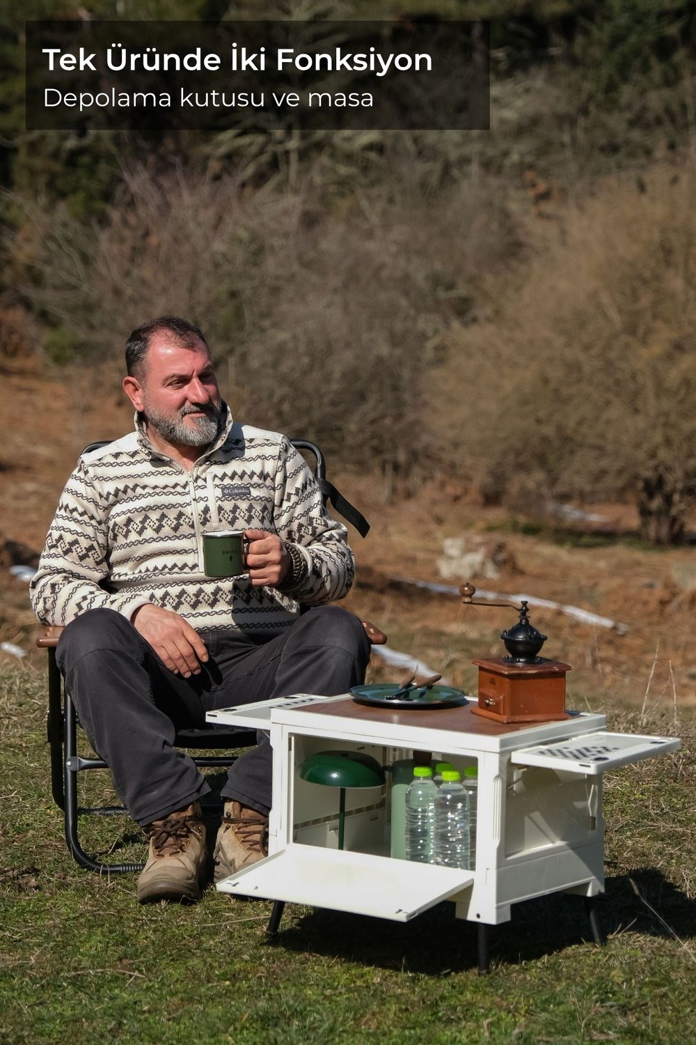Çok Amaçlı Katlanabilir Kutu 49X35X35 cm 56 L Bej