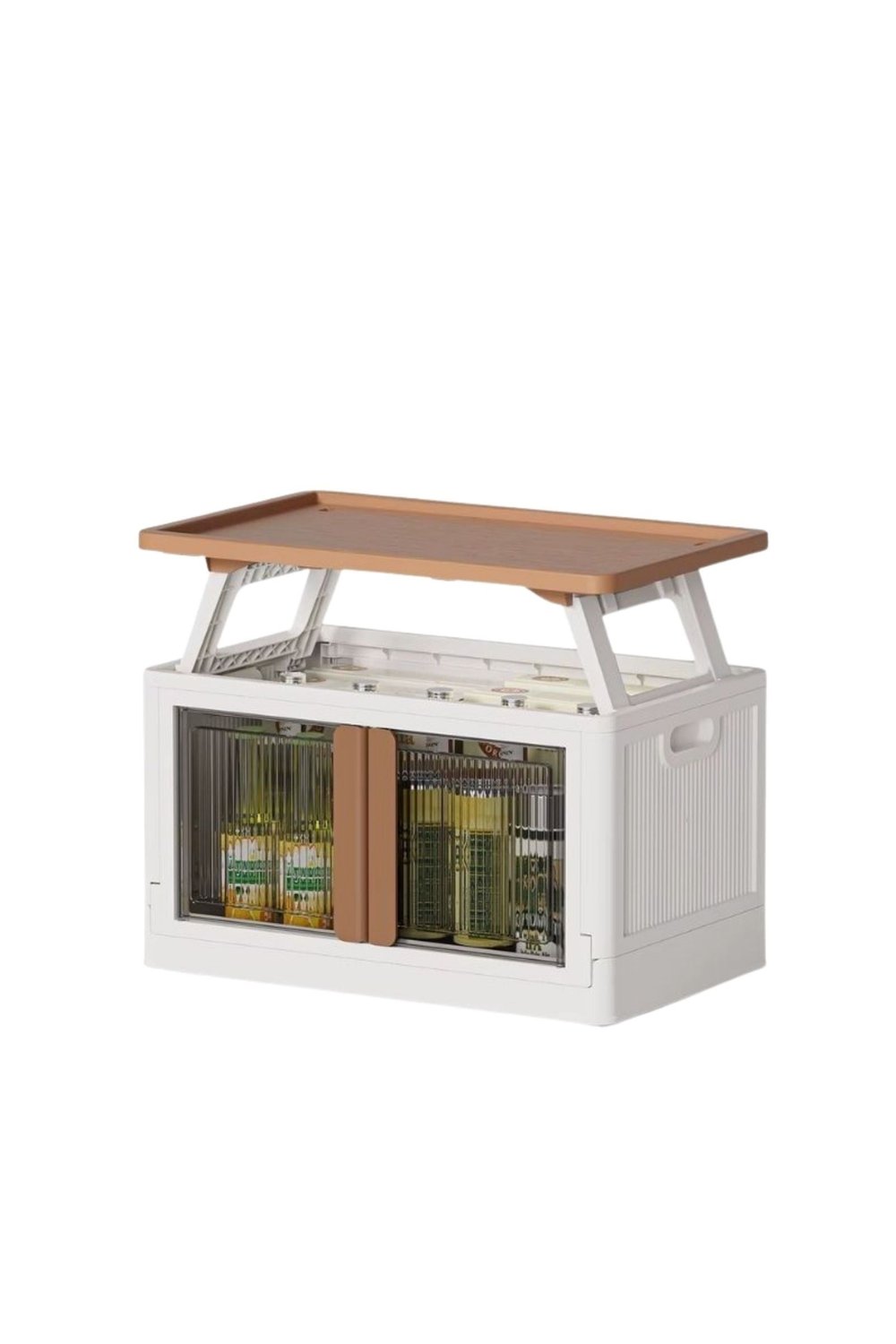 Çok Amaçlı Katlanabilir Kutu 64X40X54 cm 72 L Bej