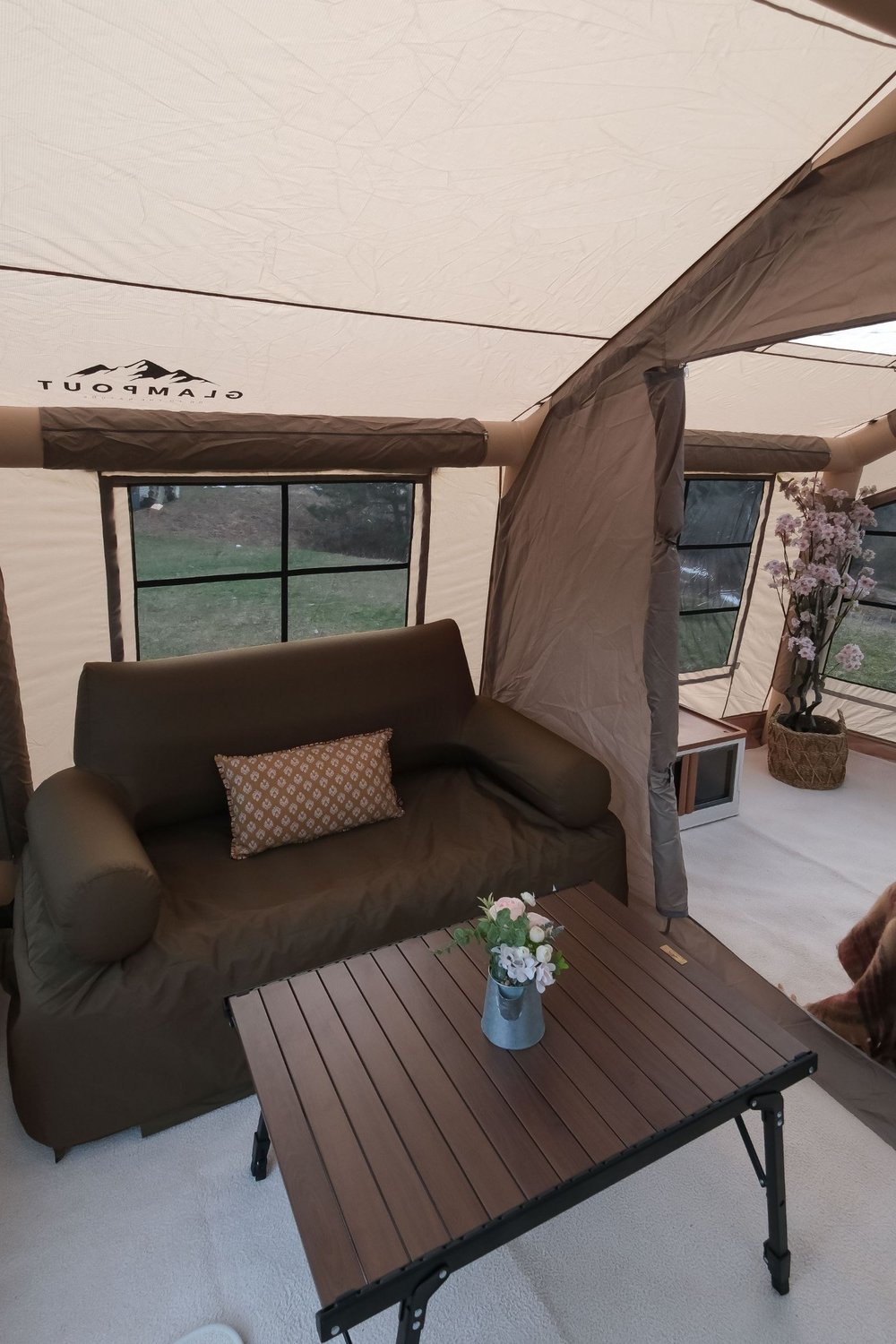 Cosmos Şişme Kamp Çadırı 12.96 m2 Açık Haki