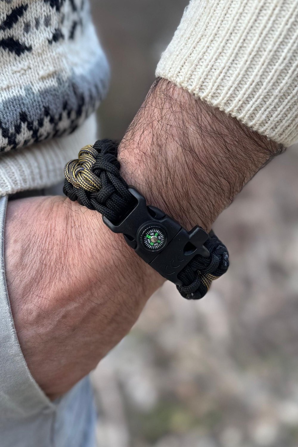 Gezgin Paracord Bileklik | Pusulalı