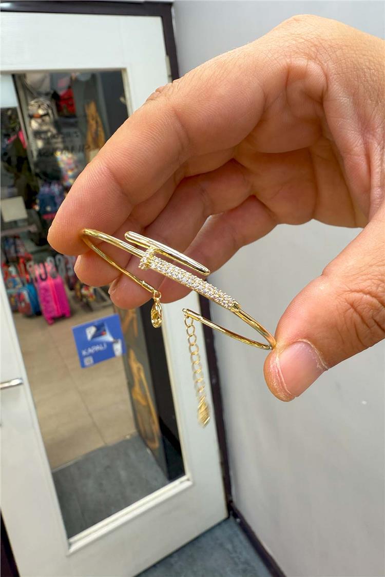 14 K Yeşil Altın Renk Vip Kelepçe