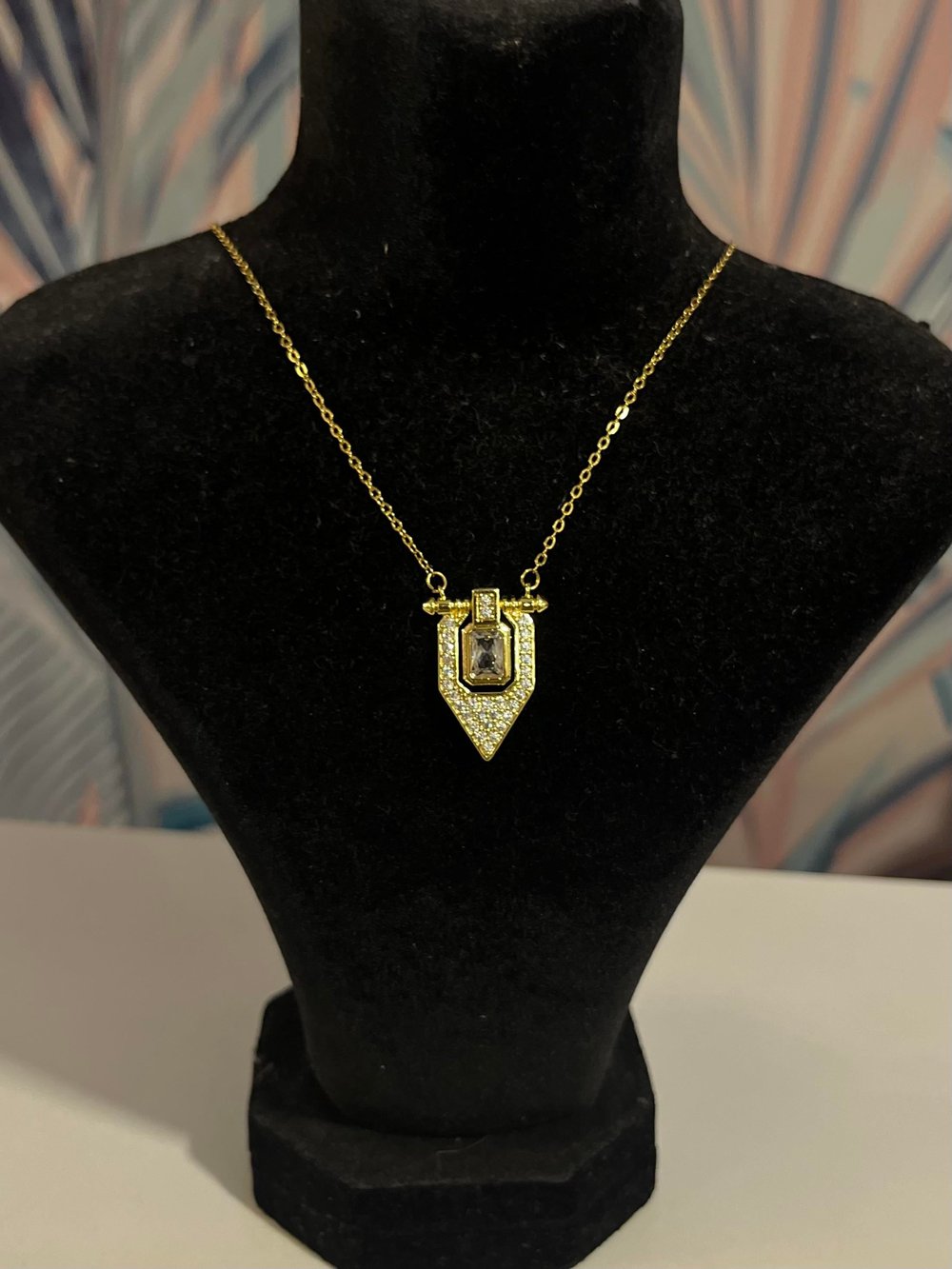 Özel Seri Zirkon Taşlı Marka Model Serenay Gold Kolye