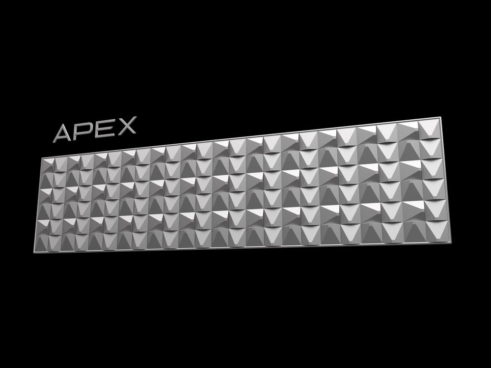 3D Tabela Zemini Apex Gümüş (Ölçü Seçenekli)