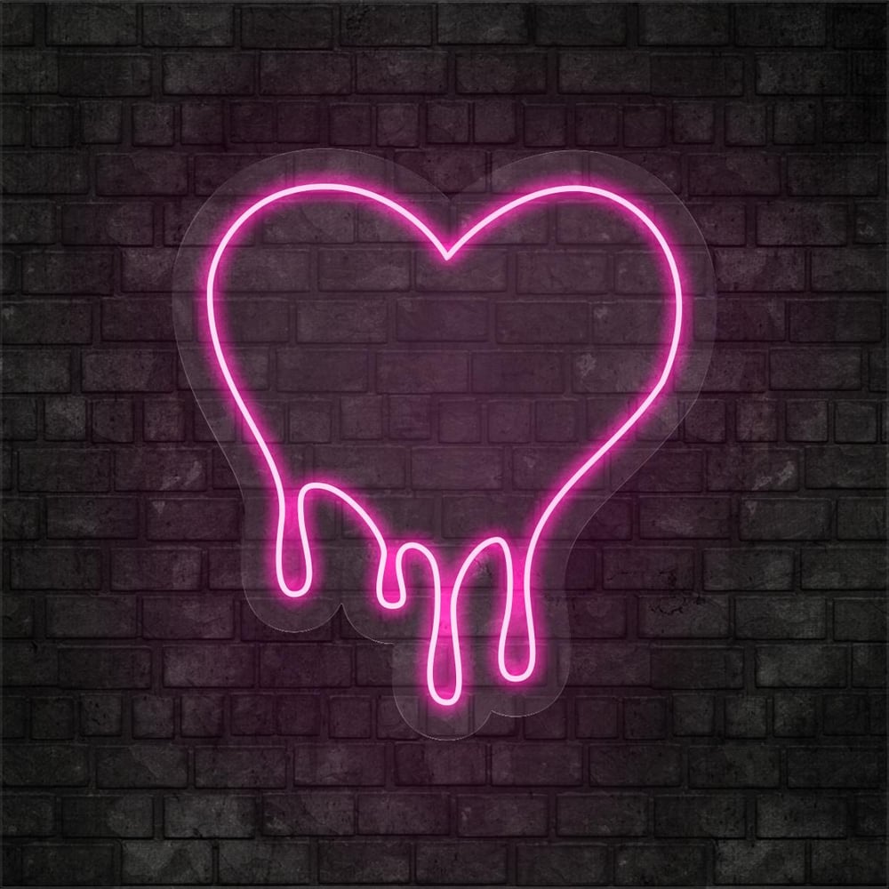Akışkan Kalp Led Neon