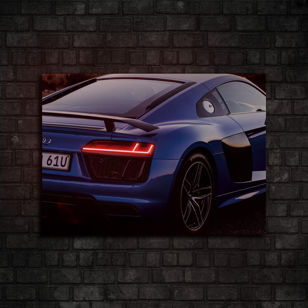 Audi R8 Araba Neon Tablo
