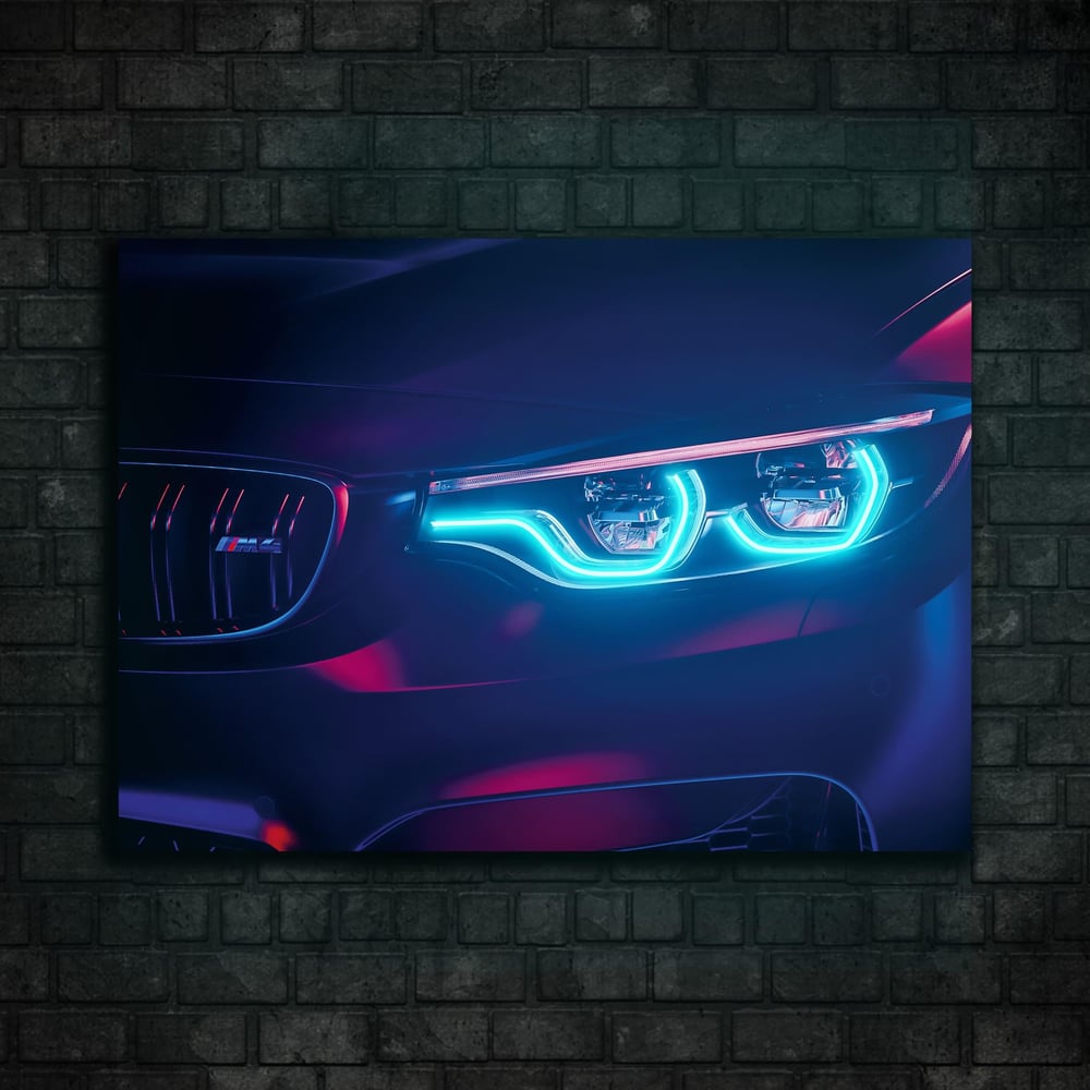 Dodge M4 Araba Neon Tablo