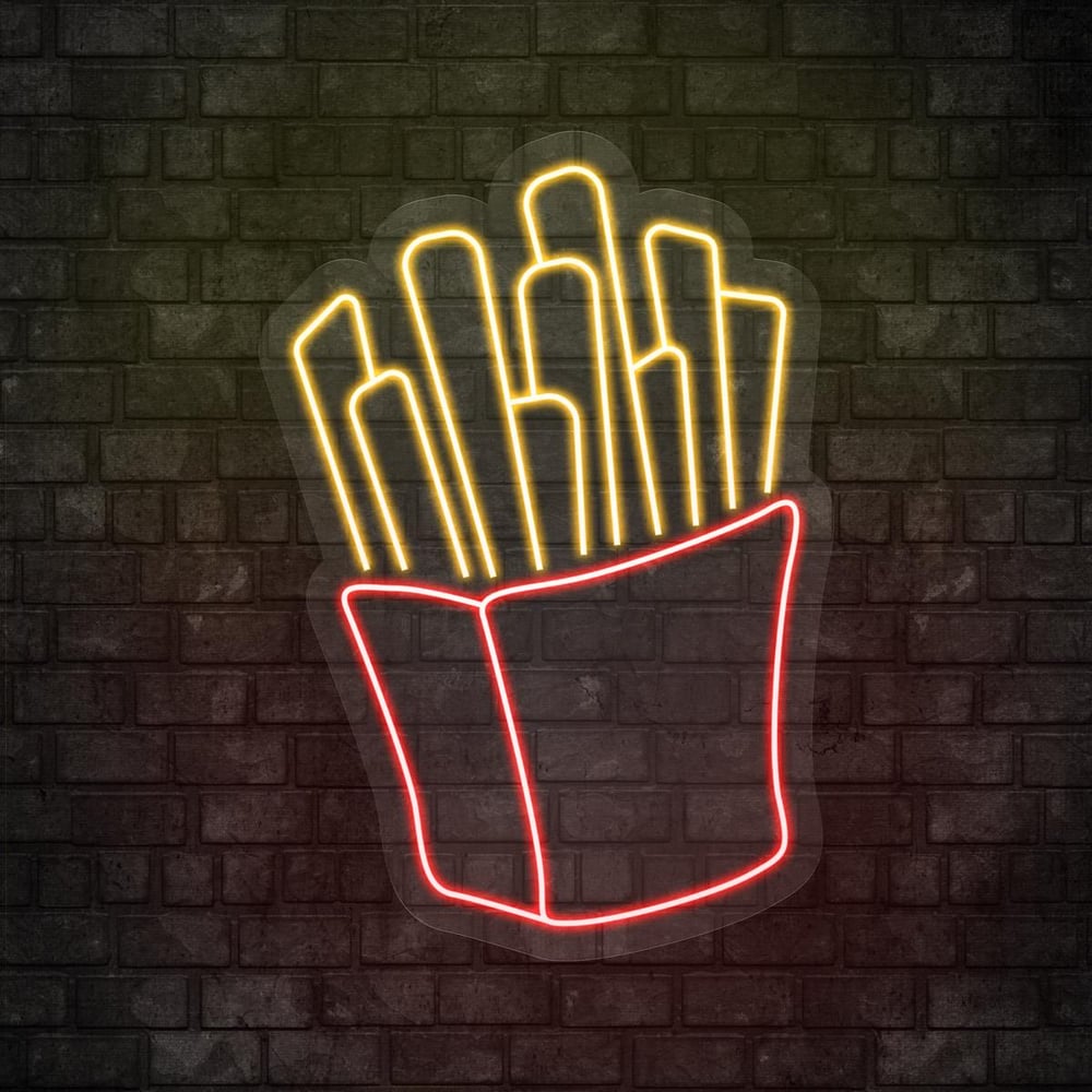 French Fries Led Neon