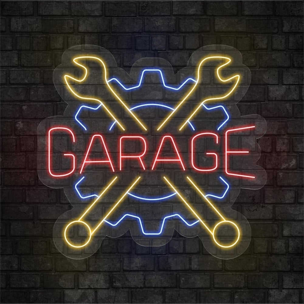 Garage Yazılı Led Neon