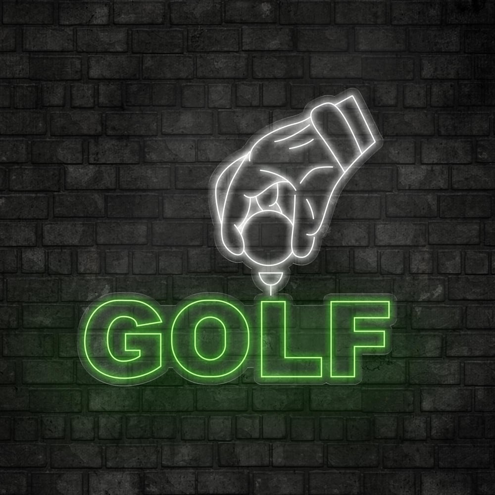 Golf Yazılı Figürlü Led Neon