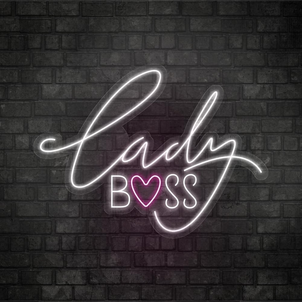 Lady Boss Yazılı Led Neon
