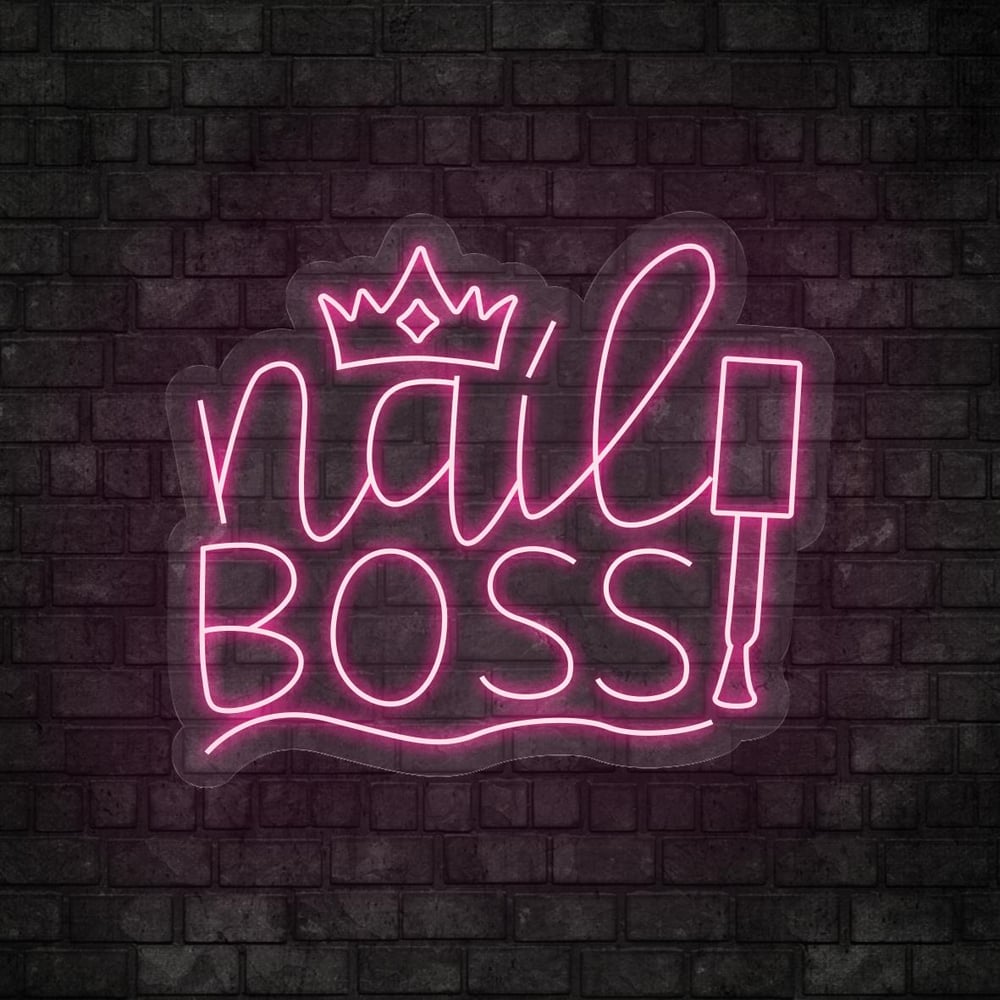 Nail Boss Yazılı Led Neon