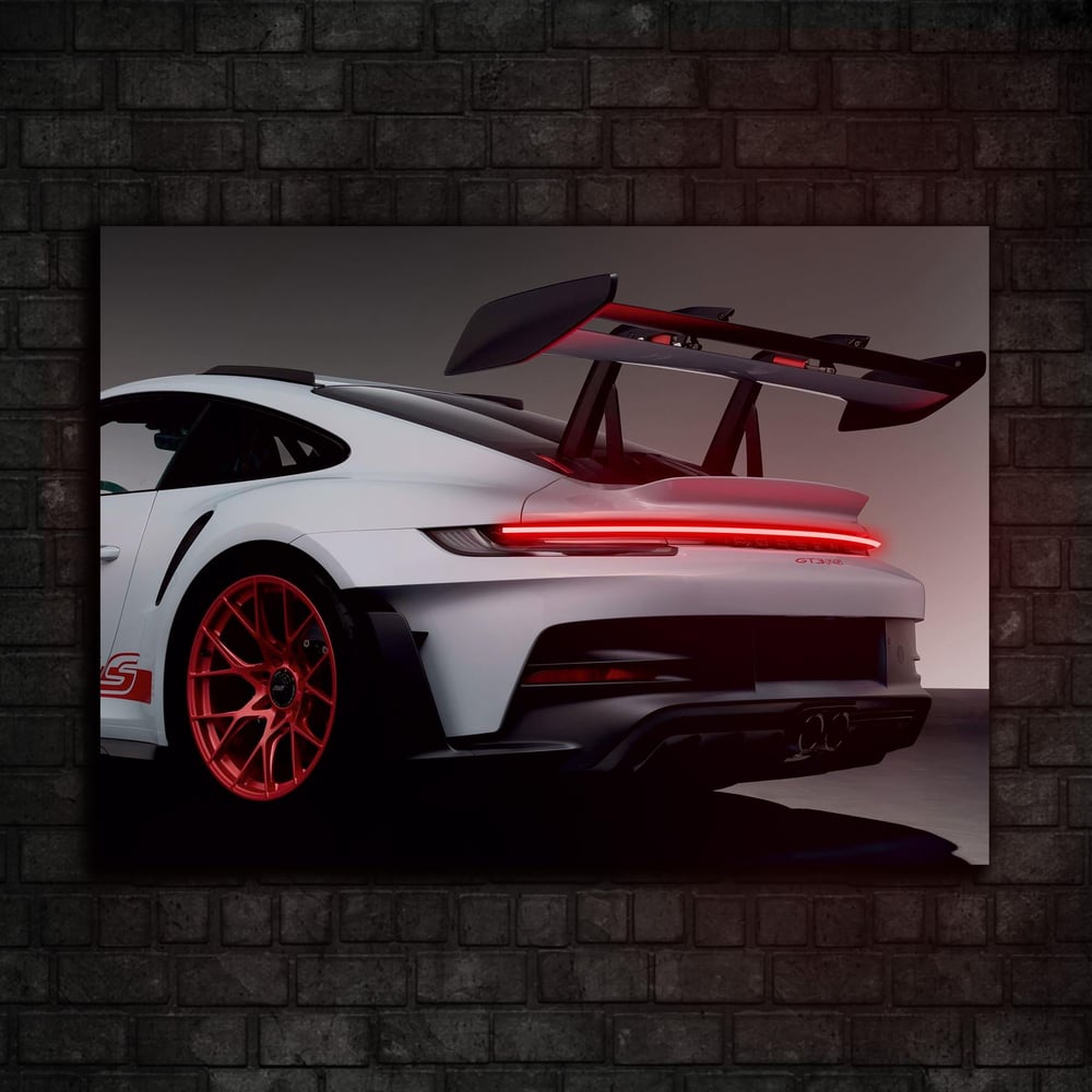 Porsche 911 GT3 RS Araba Neon Tablo
