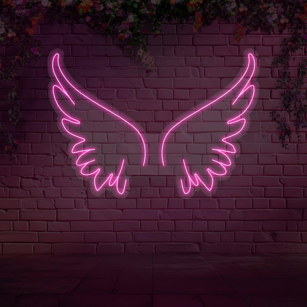 Sade Melek Kanatları Led Neon
