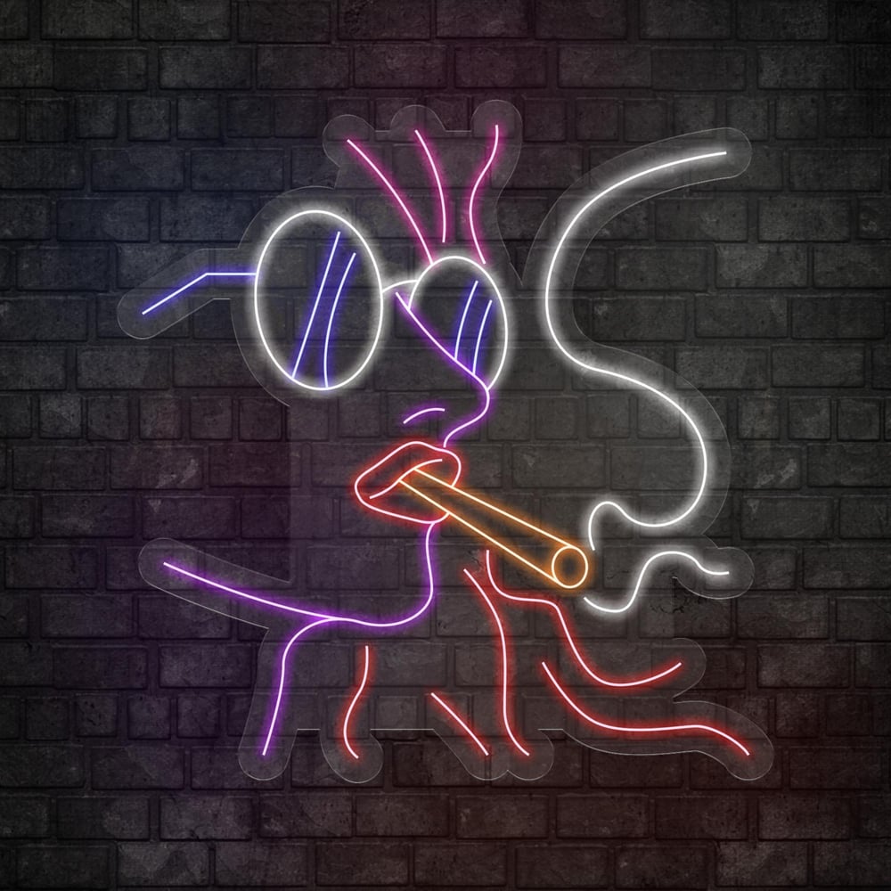 Smoking Woman Figürlü Led Neon
