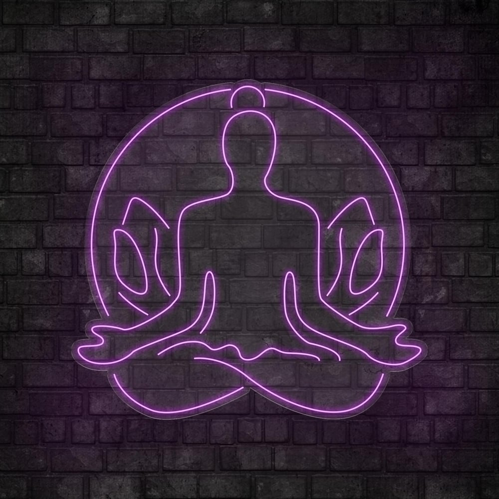 Yoga Meditasyon Figürlü Led Neon