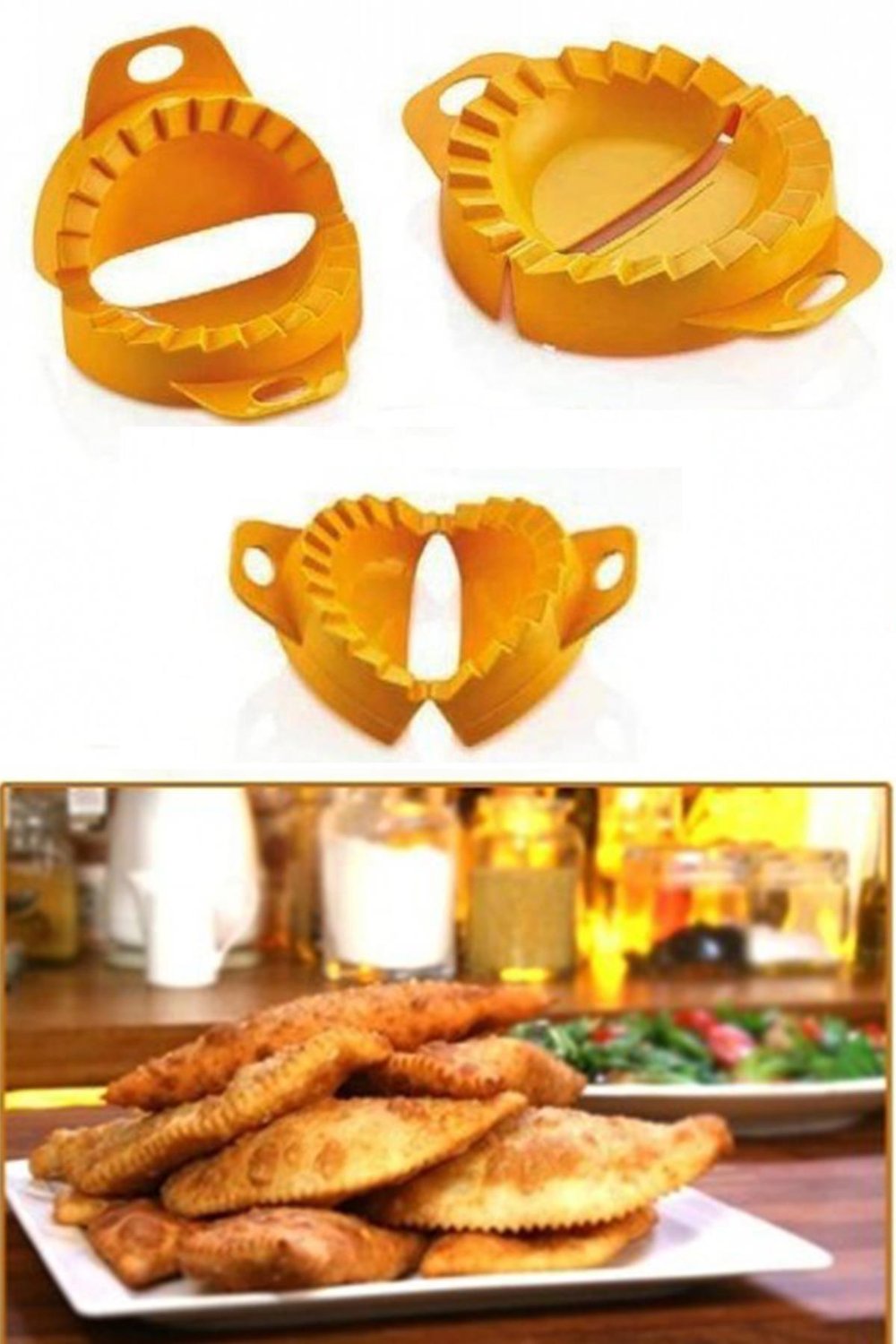 Çarşı Point® 3lü Çiğ börek kurabiye Hamur İşi Ravioli Kesme Kalıbı Aparatı
